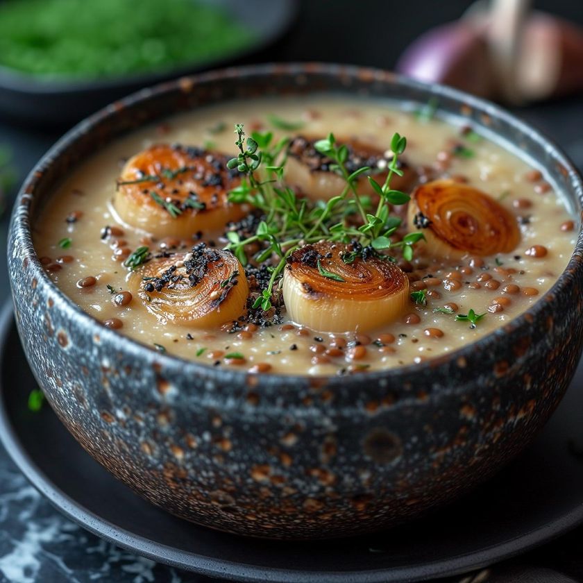 Recettes à l'ail noir du Mont-Blanc : soupes et purées